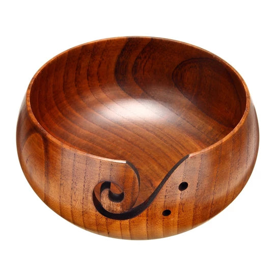 Supplier photo: Wooden Yarn Bowl — 16 cm