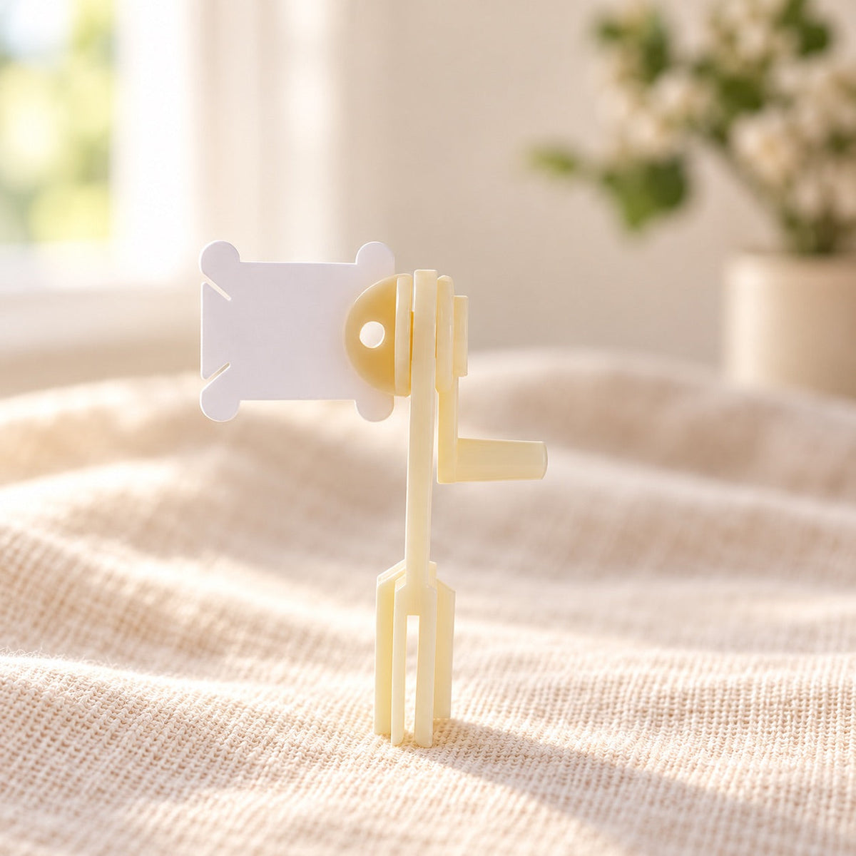 AI-styled: Manual Embroidery Floss Bobbin Winder — close view of the original product details. Styling props are not included.