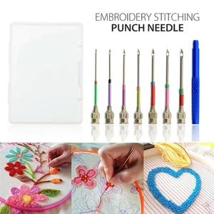 Punch Needle Tool Set — supplier product-photo collage; see contents and exclusions