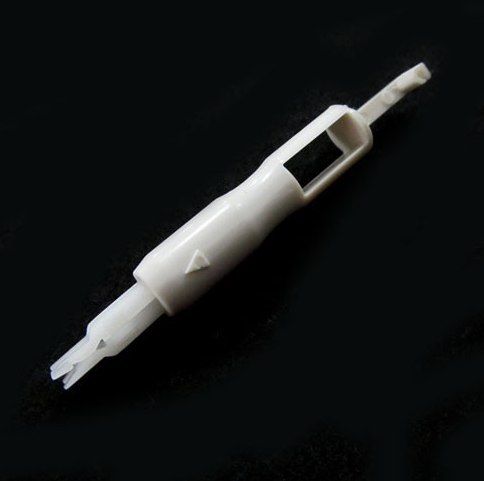 White Sewing Machine Needle Threader Set — supplier detail image of one tool; not the pack count